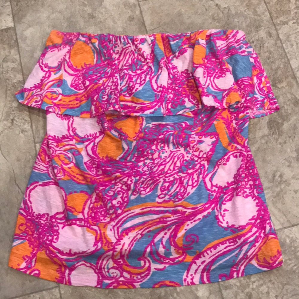 Ruffle Tube Top